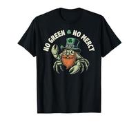 Leprechaun Crab No Green No Mercy Funny Día de San Patricio Camiseta
