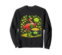 Leprechaun Flamingo Shamrock St Patricks Day Animal Sudadera