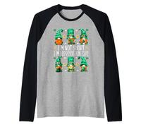 Leprechaun St. Patricks Day GNOME For Women I`m Not Short Camiseta Manga Raglan