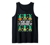 Leprechaun St. Patricks Day GNOME For Women I`m Not Short Camiseta sin Mangas