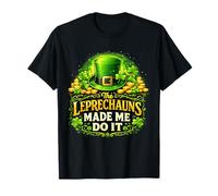 Leprechauns Made Me Do It Funny Irish St Patricks Day Camiseta
