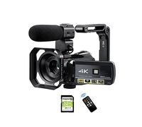 LEPREM Cámara de vídeo para vlogging 4K AC3 Video Camera Camcorder Vlog Camera 4K 24fps 30X Digital Zoom IR Night Vision Professional Digital Vlogging Camera Adecuado para grabación de vídeo Corto