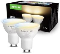 Lepro Bombilla Inteligente GU10, 4.5W Bombilla WiFi GU10 Funciona con Alexa y Google Home, 300lm Bombilla GU10 Alexa Blanco Cálido a Frío Regulable 2700K-6500K, No Requiere Hub. 2pcs