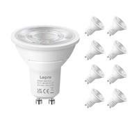 Lepro Bombilla LED GU10, Blanco Cálido 2700K, 6W Equivalente a 80W, Lámpara LED GU10 630 LM, Larga Duración y Bajo Consumo, NO Regulable, Ángulo de Haz de 38°, Paquete de 8