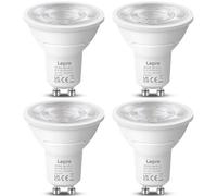 Lepro Bombilla LED GU10, Blanco Natural 4000K, 2W Equivalente a 50W, Lámpara LED GU10 360 LM, Larga Duración y Bajo Consumo, NO Regulable, Ángulo de Haz de 38°, Paquete de 4