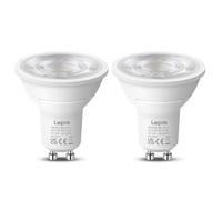 Lepro Bombilla LED GU10, Blanco Natural 4000K, 2W Equivalente a 50W, Lámpara LED GU10 360 LM, Larga Duración y Bajo Consumo, NO Regulable, Ángulo de Haz de 38°, Paquete de 2