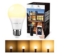 Lepro Bombilla LED Inteligente WiFi Ajustable,Smart WiFi E27 9W = 60W, Control Remoto y Control de Voz, Fonciona con Alexa y Google Home, Blanco Cálido 2700K, 806lm, No Se Requiere Hub, Paquete de 1