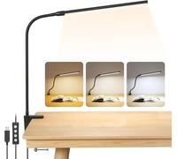 Lepro Lámpara Escritorio Pinza 460 LM Negro