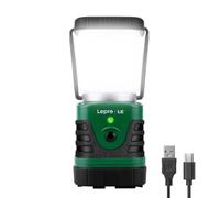 Lepro Linterna de Cámping LED Recargable USB 1000 LM Verde 1 PCS
