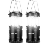 Lepro Linterna de Cámping Portátil 140 Lumen, Farol Cámping LED Exterior, 30 LED, Resistente al Agua IPX4, Lámpara Cámping Alimentada por Batería para Jardín, Senderismo, Pesca, Emergencia (2 pcs)