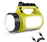 Lepro Linterna de Cámping Recargable 1000 Lúmenes, Antorcha LED CREE, 5 Modos de Luces de Trabajo Power Bank, Farol de Cámping Impermeable para Senderismo, Pesca, Emergencia y Más