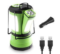 Lepro Linterna de Cámping USB Recargable y Pilas 600 LM | Multifuncional, Resistente al Agua IPX4, 3 Pilas AAA Incluidas, para Emergencias, Senderismo, Pesca y Más