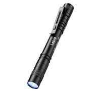 Lepro Linterna Ultravioleta de 365nm, 3 AAA Pilas Incluidas | Mini Linterna UV, bolsos detectar billetes manchas ropa alfombras rastros orina de mascotas gato perro manta