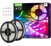 Lepro Luces LED Habitacion 10M 36W, Tira LED Alexa Impermeable IP65, Luces LED Habitacion WiFi RGB Funciona con Alexa y Google Home, Tira LED WiFi (Solo 2,4 GHz) para Decoración Dormitorio Cocina