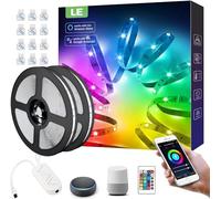 Lepro Luces LED Habitacion 10M 36W, Tira LED Alexa, Tira LED WiFi Funciona con Alexa y Google Home, 16 Millones RGB 300 LEDs, Strip Light (Solo 2,4 GHz) Control Remoto para Fiesta Hogar TV Bar