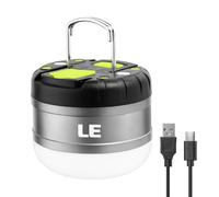 Lepro Luz de Cámping Portátil, Linterna de Cámping LED Recargable, 280 Lumen 3 Modos, Lámpara para Tienda, Luz de Trabajo Resistente al Agua para Emergencia, Corte de Energía, Pesca, Senderismo y Más
