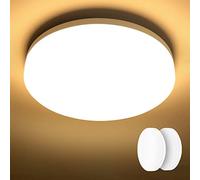 Lepro Plafon LED Techo 15W, Lampara Techo Blanco Cálido 3000K, IP54 Impermeable 1500LM Equivalente a 100W Plafones para Techo LED Cocina, Balcón,Baño,Pasillo