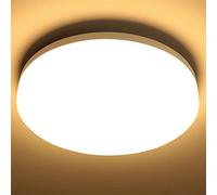Lepro Plafon LED Techo 15W, Lampara Techo Blanco Cálido 3000K, IP54 Impermeable 1500LM Equivalente a 100W Plafones para Techo LED Cocina, Balcón,Baño,Pasillo
