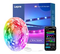 Lepro S1 AI Tira LED 10M, Luces LED MagicColor, Control por Alexa y Google Assistant, Sincronización de Música, Asistente de Diseño de Iluminación AI LLM, Luz WiFi LED para Dormitorio, Fiesta, Gaming