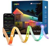 Lepro SW1 AI Tira LED 5M, Luces LED WiFi Exterior, RGB+CCT Control de App, Control Segmentado Inteligente, Music Sync, Funciona con Alexa y Google Assistant, Diseñador de Iluminación AI Personalizado