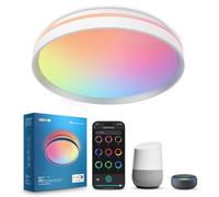 Lepro T1 AI Plafón LED Techo Inteligente, Lámpara Techo 24W 1800LM, Luz RGB y Blanca Regulable, Control de Voz, Sync Música, Funciona con Alexa, Google Home, Diseñador de Iluminación AI Personalizado