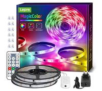 Lepro Tira LED RGB 10M, Luces LED Habitación MagicColor, Tira LED Música con Control Remoto, Luz LED de Effecto de Arco Iris, Tira LED Dreamcolor para Gaming, Fiesta, Dormitorio (2 x 5M, 300 LEDs)