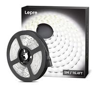 Lepro Tira Luces LED 5 Metros, 300LED SMD 2835, Blanco Frío 6000K, 12V No Impermeable, para Habitacion, Techo, Escaparate, Muebles, etc. no incluido fuente de alimentación