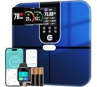 Lepulse Báscula de grasa corporal Lescale F10, báscula con grasa corporal y masa muscular, báscula de baño con análisis de grasa corporal, báscula de análisis corporal, báscula corporal ultra precisa,