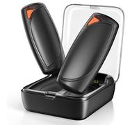 Lepwings Calentador de Manos Recargable 2 Piezas con Estuche Carga, 14000 mAh Calienta Manos de Bolsillo, Calentador Manos Electrico USB, Temperatura de Nivel 3, Regalos Invierno para Exterior - Negro
