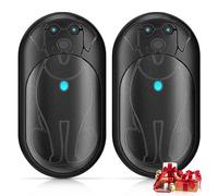 Lepwings Calentador de Manos Recargable Portátil 2 Piezas, 6000 mAh Calienta Manos Eléctrico Reutilizable USB con 3 Modos, 20 Horas de Calor Duradero, Regalos Invierno para Camping, Esquí - Negro