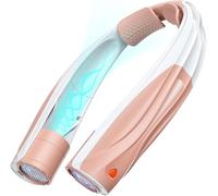 Lepwings Ventilador de Cuello, Mini Ventilador Portatil Recargable USB 6000 mAh, Ventilador Cuello con 6 Velocidades, Ventilador Personal Ligero Ideal para Viajes, Oficina, Hogar y Aire Libre - Rosa