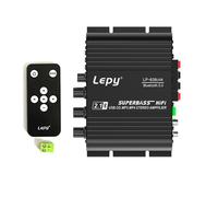 LEPY 838 Amplificador de Subwoofer USB HIFI 2.1 12V Amplificador para el Hogar del AutomóVil Disco U Sin PéRdidas Adecuado para Altavoces de