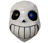 LePyCos Máscara de látex de ojos azules de Sans Undertale para cosplay, disfraz de Halloween