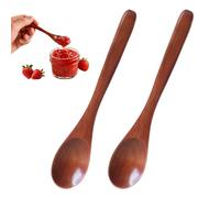 LEPZUR 2 Pcs Cucharas Pequeñas De Madera Cuchara De Miel Para Té Cucharas De Madera Para Comer Mini Cucharas De Servir De Madera Para Café Té Condimentos