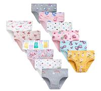 LeQeZe Bragas para niña Paquete de 12 algodón Braguitas Suave y cómodo 3-4 años (Girls Briefs-02,Etiqueta del Fabricante 110)