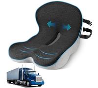 leqsdijk Cojines de asiento de camionero para sentarse durante mucho tiempo, cojín de asiento de camión con soporte lumbar, cojín de asiento de camión para dolor de espalda y apoyo a las caderas,