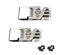 LERANXIN 2 Piezas Pinza Billetes, Acero Inoxidable Money Clip, Plateado, con Signo de Dólar, Clips de Dinero, Apto para Guardar Dinero en Efectivo, Billetes, Tarjetas, 6 × 2,4 cm