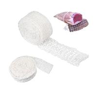 LERANXIN Malla para Cocinar, 2 Piezas 16 Agujeros Red de Cocinar para Carne, 2 m y 5 m, Elástico Lateral Malla Elástica para Carne, Red de Manitas Cerdo, para Guisos, Embutidos Curados y Ahumados