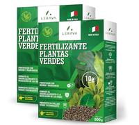 LERAVA Abono Plantas Verdes (2x800 g) - fertilizante orgánico para plantas verdes de interior - con hierro y manganeso para prevenir amarillamiento - nutrición completa para hojas sanas
