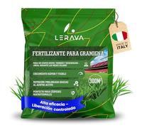 LERAVA® Fertilizante para Gramigna (9 kg) - abono para gramigna y césped denso y verde - fertilizante nutritivo y eficaz para otoño y verano - mantenimiento del pasto fuerte, sano y resistente