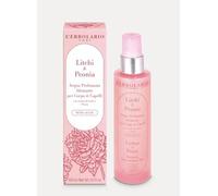 L'Erbolario Agua perfumada hidratante Litchi y peonía - Fragancia floral para cuerpo y cabello - sin alcohol - 150 ml