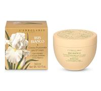 L'Erbolario Crema corporal de iris blanco, con extracto de iris blanco y manteca de karité, crema nutritiva sin parabenos ni petrolatos, fragancia envolvente, fabricada en Italia, 1 paquete de 300 ml