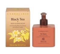 L'ERBOLARIO Crema Corporal y de Manos Té Negro y Vainilla - 250 ml - Cuidado de la Piel, Ingredientes Naturales, Fórmula Suavizante y Tonificante