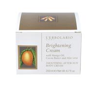 L'ERBOLARIO Solar After Sun Crema Iluminante 200 ml - Con Manteca de Karité, Cacao, Aloe Vera y Mica - Sin Siliconas, Parabenos ni Vaselina - 98% Ingredientes de Origen Natural