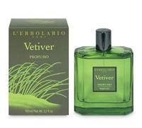 L'Erbolario Vetiver Eau de Parfum Perfume para hombre con aroma cítrico y leñoso de notas picantes y almizcle, fabricado en Italia, 1 botella de 100 ml