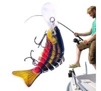 Lere de la en el Bar, Señuelos de Agua Dulce Bajo | Cebos de Pescado Duro para la Trucha | Accesorios de Velocidades de, señuelos Multi-articulaciones de Tablero de Lengua