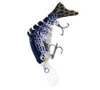 Lere de la pesca en el Bar, Señuelos de Agua Dulce Bajo | Cebos de Pescado Duro | Accesorios de Velocidades de Pesca, señuelos Multi-articulaciones de Tabla de Lengua