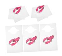 LEREAMTP 100 baberos desechables para adultos para comer langosta, delantales de cocina, prácticos para suministros de fiesta de langosta y decoraciones de fiesta de cangrejo