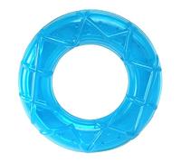 LEREAMTP Anillo de dentición congelable para cachorros, para masticar, resistente a las mordeduras, con colores vibrantes, entrenamiento de enfriamiento de verano para limpiar los dientes y evitar