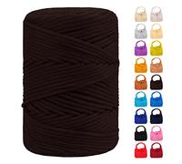 LEREATI Hilo Macrame 3mm x 170m, Cuerda de Poliéster Cuerda Macrame 3mm Colores, Cuerda Manualidades para Macrame, Ganchillo Bolsa, Sombrero, Regalo para Tejedor (Café Negro)